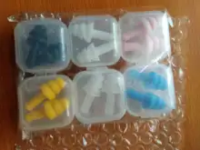 Tapones de silicona para los oídos con reducción de ruido, tapones de silicona suaves para los oídos, para natación, protectores para dormir, caja de 6 pares