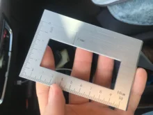 Multifunction Ruler Woodworking-Tools Square Wooden 90-Degree-Gauge Aluminum-Alloy 45