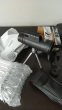 Telescopio monocular de bolsillo con visión nocturna para acampada, prismáticos con zoom 40x60 para camping, con soporte para smartphone