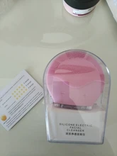 Ultra sonic eléctricos de silicona cepillo de limpieza Facial Sonic cara limpiador limpiando piel Mini lavadora masajeador cepillo recargable