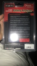 Car-Battery-Tester Diagnostic-Tool FOXWELL 200AH BT100 12V 6V for Flooded Agm-Gel 100/To/1100cca/200ah