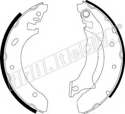 Колодки барабанные Ford MONDEO 9'' fri.tech. 1040.138|Тормозной цилиндр| |