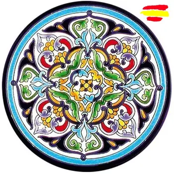 

Ceramic plate 17cm./6.7 inch - ceramics glazed up handmade - Made in Spain - Spanish Crafts - Sevilla - MIJASCERAMIC -