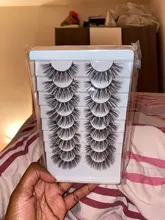 SEXYSHEEP-pestañas postizas 3D, 5/8/10 pares, naturales, voluminosas, maquillaje