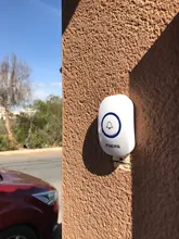 Timbre de puerta inalámbrico FUERS M557, 433Mhz, para hogar, bienvenida, 150M de largo, 32 canciones