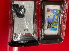 Runseeda-bolsa de aire flotante de 6 pulgadas, bolsa de natación impermeable, bolsa del teléfono móvil, funda para teléfono móvil para nadar, bucear, surfear, usar en la playa