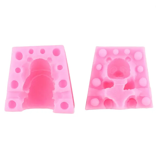 3D Panda Szilikon Penész Szappan Gyertya Penészek Csokoládé Fondant Sütemény Díszítő Szerszámok Mousse Tészta Desszert Sütő Kiegészítők - Image 4