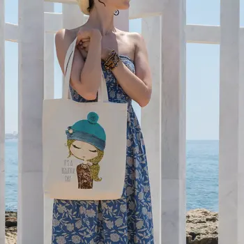 

Angemiel Bag It Is A Beatiful Day Girl Cloth Bag