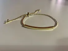Kpop-pulsera de cadena de Color dorado para mujer, pulsera de acero inoxidable ajustable, joyería de amistad