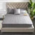ADOREHOUSE Моющийся Чехол для Кровати Queen Size Дышащий Однотонный Наматрасник Тисненый Стеганый Королевский Матрас Протектор