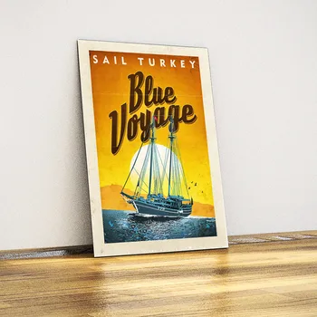 

Blue Travel-Decorative Metal Plate