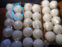 Huieson-pelotas de tenis de mesa 30 50 100, Material inglés, 3 estrellas, 40 + Pelotas de Ping Pong de plástico ABS, para entrenamiento de tenis de mesa