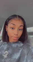 Bob corto peluca recta T malla con división 100% pelucas de cabello humano para las mujeres negras Natural peluca brasileña Remy Pre cierre desplumado pelo