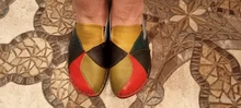 Flats Loafers Non-Slip DONGNANFENG Female Colorful Genuine-Leather Womens Woman Ladies
