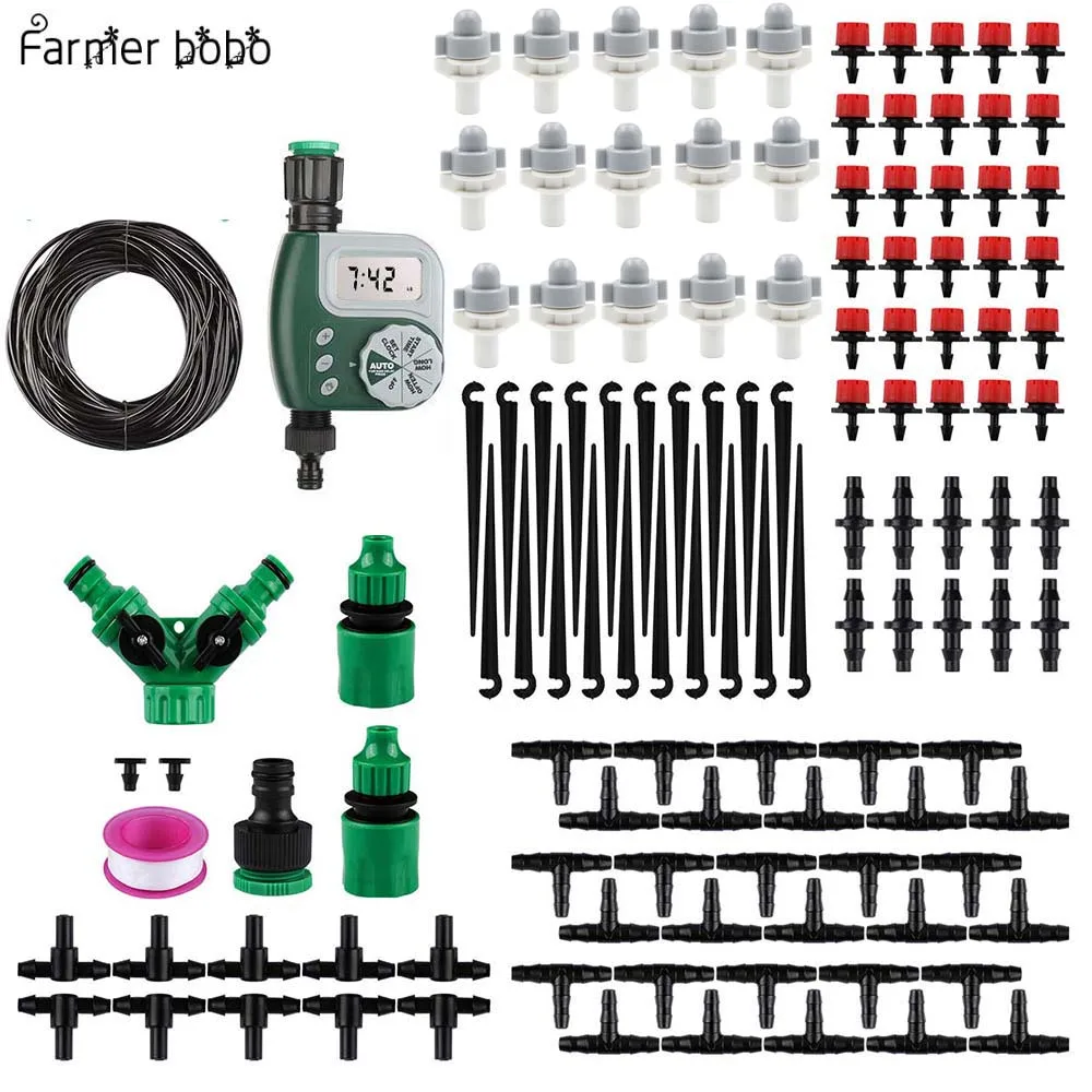 30 м капельного орошения комплект, растение для патио полива комплект садового сельского хозяйства парниковый туман охлаждения оросительной системы автоматический микро