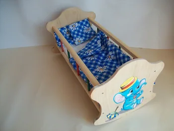 

Wooden cot No. 2 for dolls
