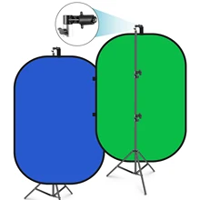 Neewer Chromakey Blauw-Groene Achtergrond Kit: 2-In-1 Achtergrond Pop-Up Groen Scherm Blauw Groen Panel Voor Foto Studio Video Schieten