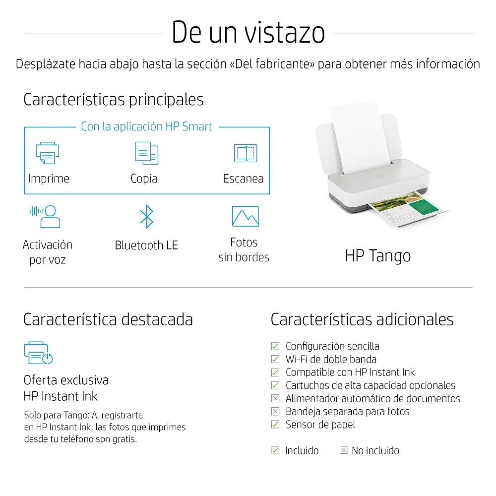 Multifunction printer Ink HP Tango (2RY54B) and X (3DP65B) print, copy,  scanner, WiFi, bluetooth, Intant Ink, Smart App|Printers| - AliExpress