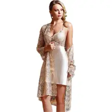 Jeremi 443 Gecelik Sabahlık Dantelli сатин 6'LI комплект Çeyiz Takım