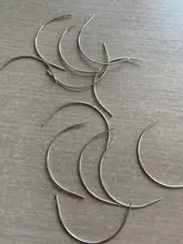 Alileader barato curva aguja para el cabello tapa tejer pelucas agujas para la extensión del pelo 12 unids/pack 6Cm/9Cm C-tipo de utensilios con agujas