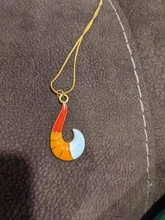 Cadena de Metal con colgante de zorro para hombre y mujer, collar de mariquita, regalo de joyería