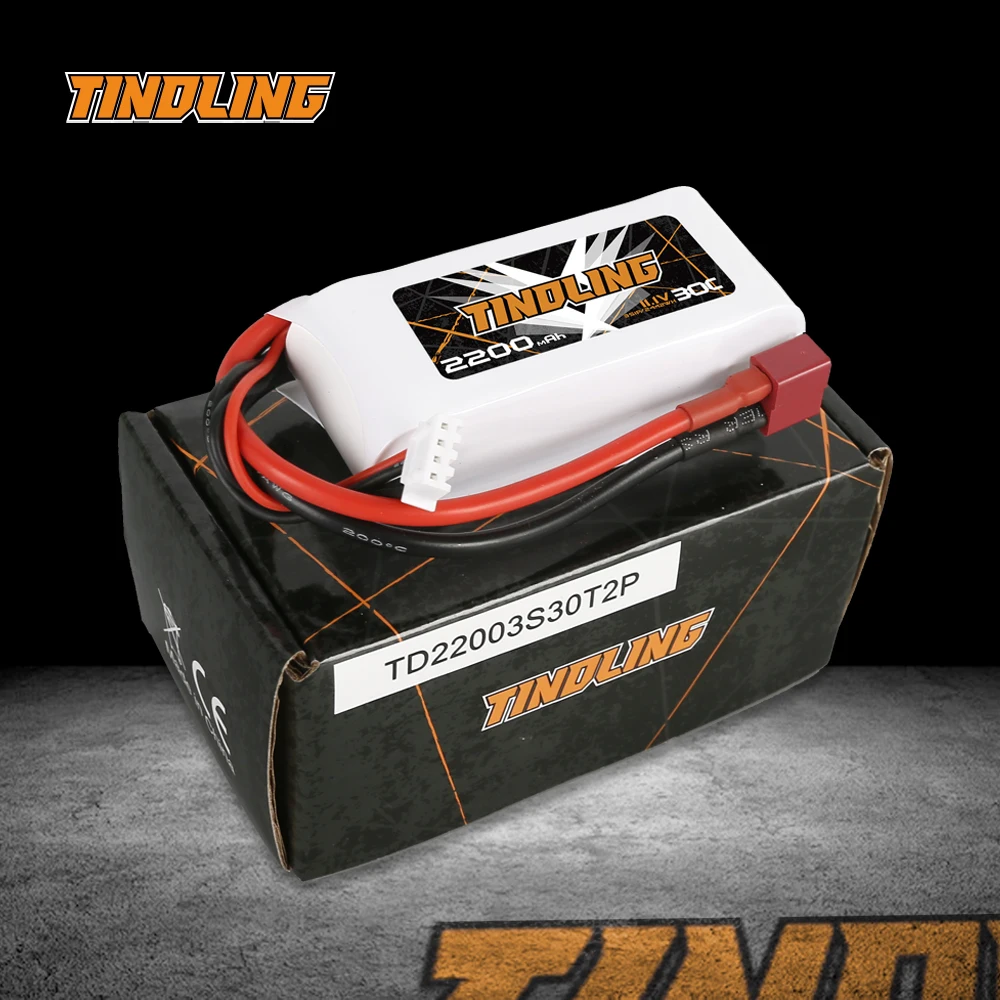 2PCS 2200mAh 30C 11.1V Lipo Battery  For RC Aircraft Quadrotor Drone Airplane 3S Batteries for Battery T Deans plug For RC Drone