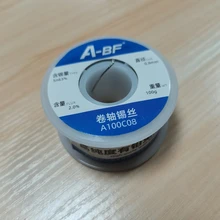 Rollo de alambre de estaño de soldadura A-BF, alambre de colofonia estañado para soldar de alto brillo, no tóxico para Estación de soldadura de hierro