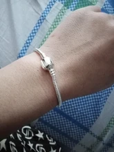 Bangle Bracelet Love-Snake-Chain Silver-Color BAMOER Lobster 5-Style 16CM-21CM PA1104