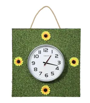

Time Gold Rope Grassy Wall Clock