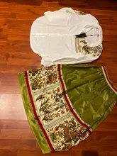 Half-Body-Skirt Pockets Velvet Printing LANMREM Casul Retro High-Waist Women for 