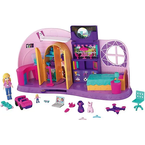 Игровой набор Polly Pocket Go Tiny! Комната Полли