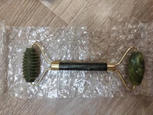 Gua Sha-Rodillo de Jade masajeador Facial 100% verdadera piedra Natural, rascador Gouache, herramientas de masaje para el cuidado de la piel