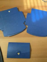 (10 unids/lote) 10,5*7CM pequeña tarjeta de felicitación Tarjeta De Nombre sobre estampado en caliente amor papel perlado sobres Mini sobres