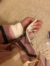 Woolen Coat Shirt Jacket Windbreaker Oversize Plaid Vintage Women Loose Button Winter