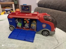 Coche de juguete de plástico de la Patrulla canina para niños, juguete de la Patrulla canina, autobús de rescate, modelo de figura de acción, regalo de cumpleaños