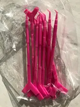 Barra de plástico para permanente de pestañas, 10 Uds., 2 vías, extensión de pestañas, pegamento caliente, cuchara Y forma de peine, cepillo de pestaña, rizador, aplicador