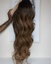Tinashe-Peluca de cabello humano ondulado con encaje Frontal, peluca de cabello humano brasileño con cierre de 4x4 6x6, densidad del 250, 28 y 30 pulgadas