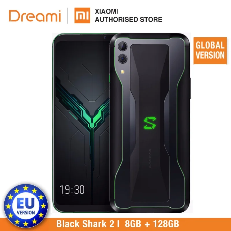 Цена Black Shark 2 128 ГБ Rom 8 ГБ Ram Shadow Black Glory Blue (абсолютно новая и герметичная коробка) blackshark 2 128