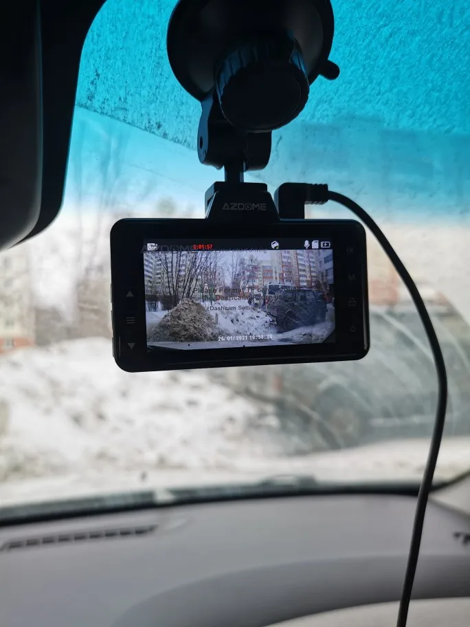 Видеорегистратор azdome m01 pro fhd 1080p 3 дюймовый с функцией ночного видения