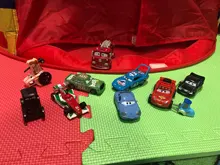 Disney Pixar-Juguetes de los personajes de Cars para niños, coches de juguetes de Cars 2 3, Lightning McQueen, Mater Jackson, Storm Ramirez, 1:55, vehículo fundido a presión, juguete de metal de aleación para chicos