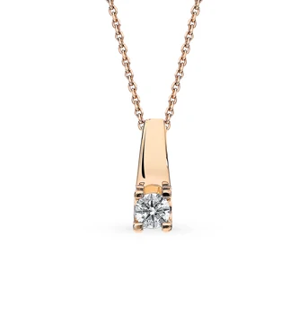 

Gold pendant with diamond sunlight sample 585