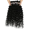 Afro Kinky Curly Hair Bundles Ombre Brown Synthetic Hair Extensions For Black Women 24-28 inch 6 Pcs Heat Resistant Classic Plus ► Photo 2/6