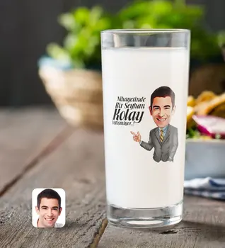 

Personalized Men 'S Easy Grow Caricature Of Raki Bardağı-2