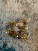 LUOTEEMI Marca Pulsera del Acoplamiento de Cadena Dorado champagne de Color Multicolor Forma AAA Circón Piedra Charm Pulsera para Las Mujeres Joyería