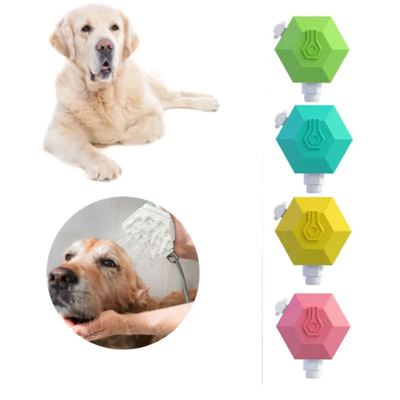 Pet Bathing Tool Dog Shower Sprayer Scrubber Handheld Massage Washing