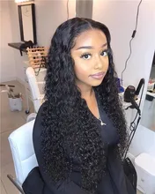 8-28 30 40 pulgadas paquetes de ondas profundas con cierre de pelo brasileño rizado 100% humano onda de agua 3 4 paquetes de tejido y cierre de encaje