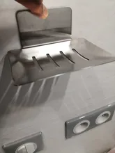 No perforar plato de soporte para jabón soporte de esponja de jabón montado en la pared para cocina soporte de jabón organizador de baño soporte de jabón de metal