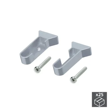 

Lot of 25 bracket sets for wardrobe bar Silk Emuca