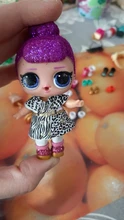 6 muñecas + 6 prendas + 6 zapatos + 6 botellas + 6 accesorios conjuntos aleatorios L.O.L. ¡Sorpresa! Muñeca LOL de 8cm, juguete para regalo