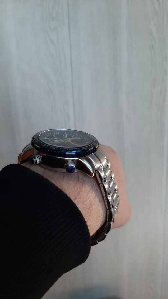 Chronograph Quartz Men Wristwatch Stainless Steel  photo review